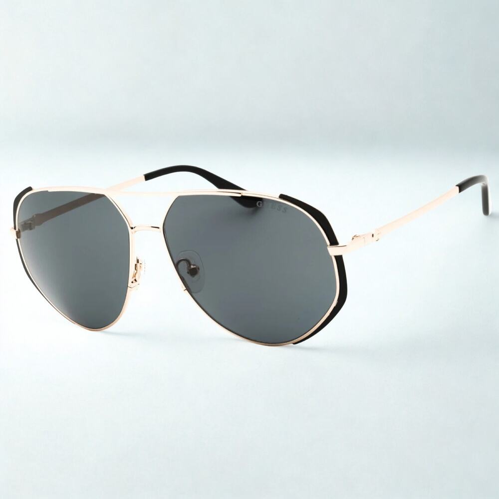 Guess GU00219 02A Women’s Aviator Sunglasses 59mm Matte Black